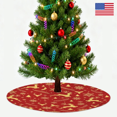 Christmas Tree Skirt 48x48inch | Ships from USA