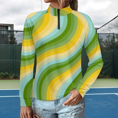 Women's Long Sleeve 1/4 Zip Quick Dry Shirt
