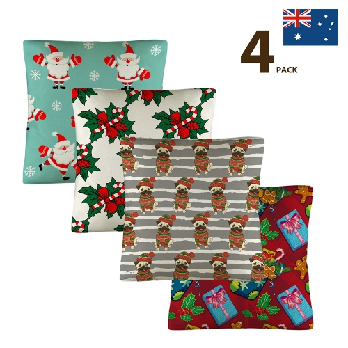 Custom Pillow Case 18x18inch (One Side Printing)(Pack of 4) | Ships from Australia