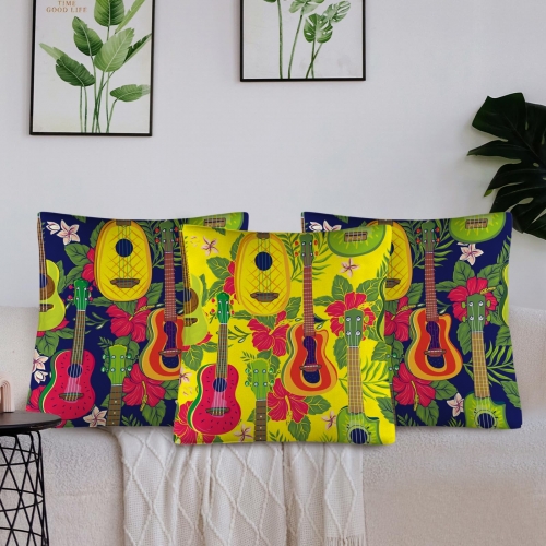 Custom Pillow Case 18x18inch (One Side with Different Printing)(Pack of 3) | Ships from USA