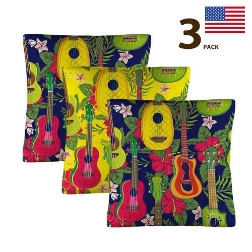 Custom Pillow Case 18x18inch (One Side with Different Printing)(Pack of 3) | Ships from USA