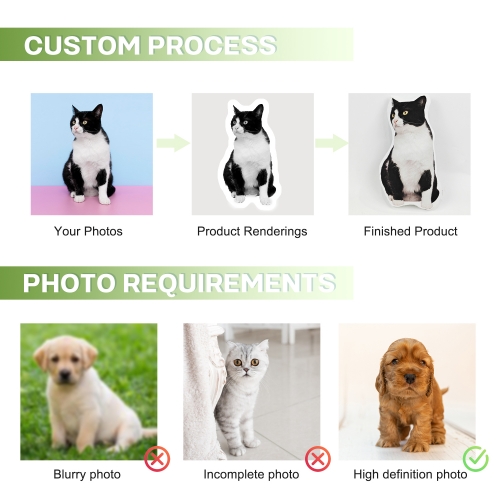 16" Custom Shaped Pillow (One Side Printing)