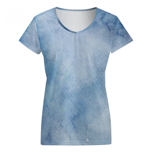 Women's V-neck Short Sleeve
