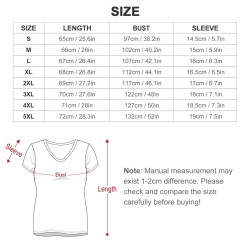 Women's V-neck Short Sleeve