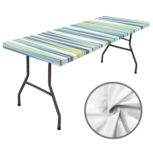 Custom Elastic Fitted Tablecloth 48x30 inch (Made in Queens)