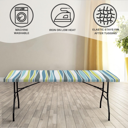 Custom Elastic Fitted Tablecloth 48x30 inch (Made in Queens)