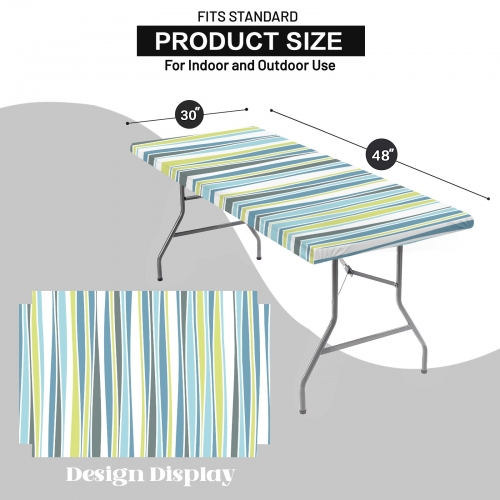 Custom Elastic Fitted Tablecloth 48x30 inch (Made in Queens)