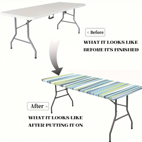 Custom Elastic Fitted Tablecloth 48x30 inch (Made in Queens)