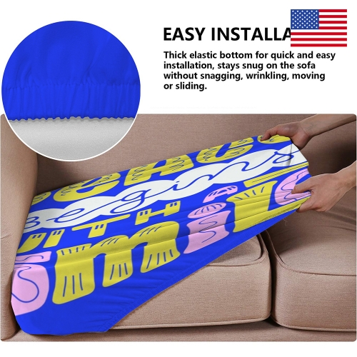 Sofa Cushion Cover (25" x 27.5" x 8")(Pack of 2) | Ships from USA