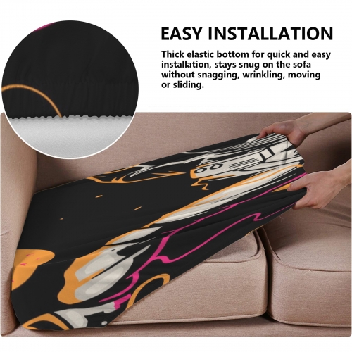 Sofa Cushion Cover (50" x 27.5" x 8")(Pack of 2) | Ships from USA