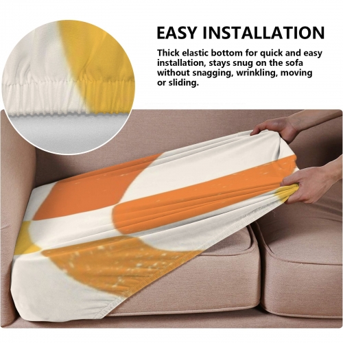 Sofa Cushion Cover (50" x 27.5" x 8")(Pack of 3) | Ships from USA