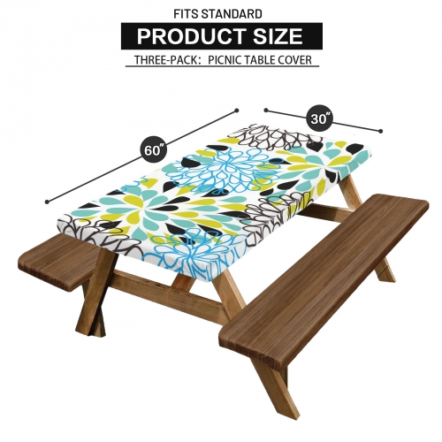 Picnic Table Cover (60" x 30")(Pack of 3)(Made in Queens)