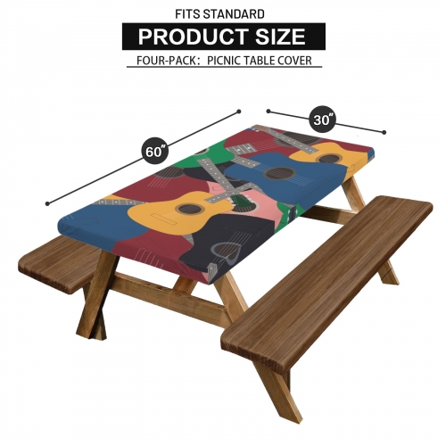 Picnic Table Cover (60" x 30")(Pack of 4)(Made in Queens)