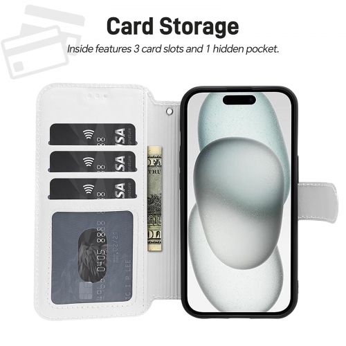Flip Wallet Case for iPhone 15