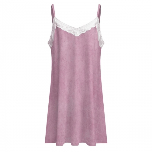Lace Trim Camisole Nightgown