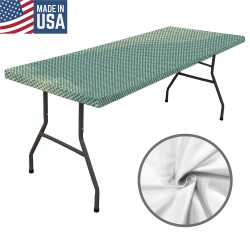 Custom Elastic Fitted Tablecloth 72x30 inch (Made in Queens)