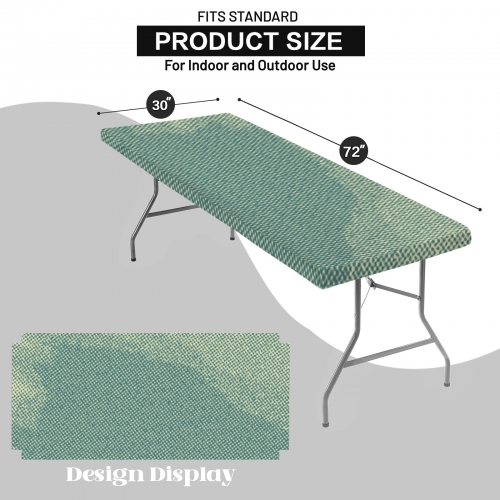 Custom Elastic Fitted Tablecloth 72x30 inch (Made in Queens)
