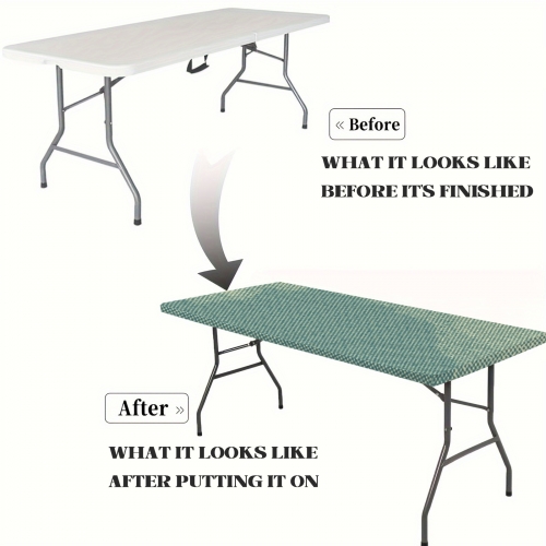 Custom Elastic Fitted Tablecloth 72x30 inch (Made in Queens)