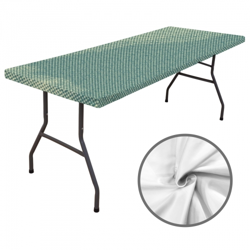 Custom Elastic Fitted Tablecloth 72x30 inch (Made in Queens)