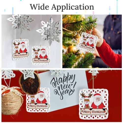 Square Ceramic Ornament (Made in USA)