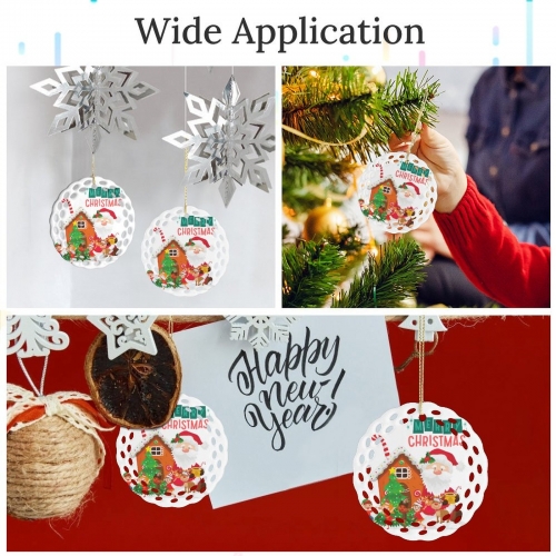 Round Ceramic Ornament (Made in USA)