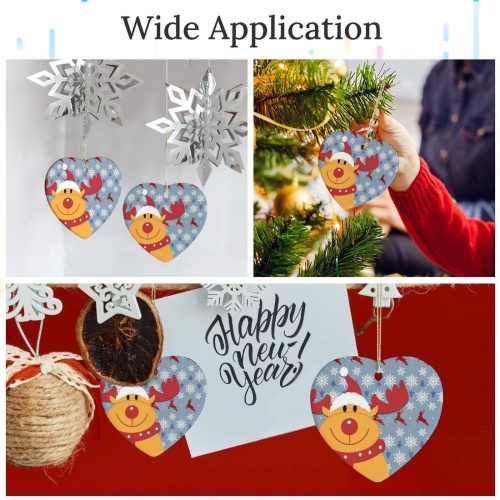 Heart-Shaped Ceramic Ornament (Made in USA)