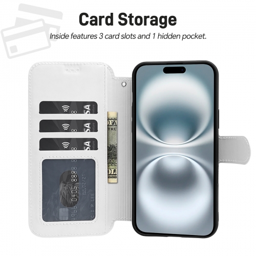 Flip Wallet Case for iPhone 16 Plus