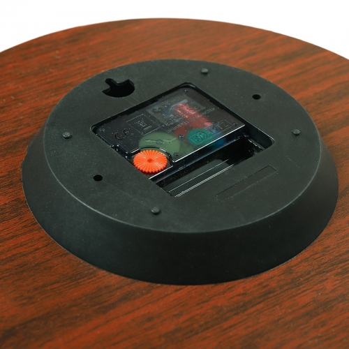 Wooden Wall Clock Without Scale (Black Pointer)(40 x 40 cm)