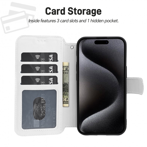 Flip Wallet Case for iPhone 15 Pro