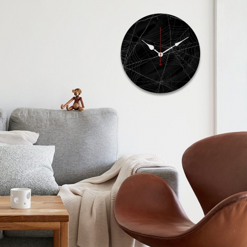 Wooden Wall Clock Without Scale (White Pointer)(40 x 40cm)