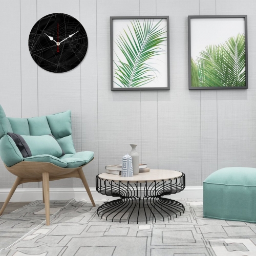 Wooden Wall Clock Without Scale (White Pointer)(40 x 40cm)