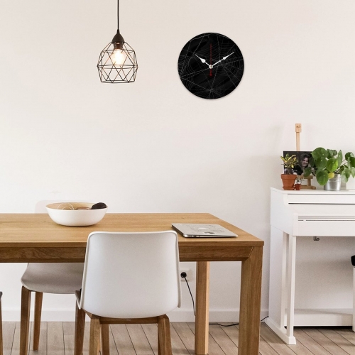 Wooden Wall Clock Without Scale (White Pointer)(40 x 40cm)