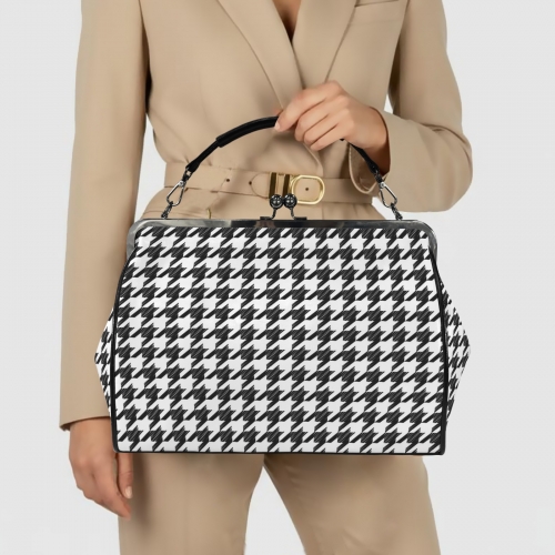 Kisslock Crossbody Shoulder Bag-Large (Model 1752)