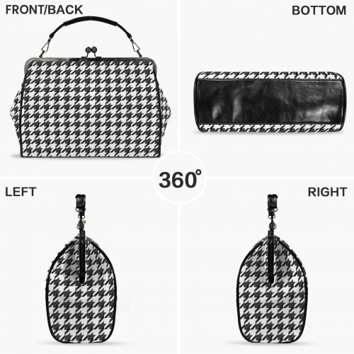Kisslock Crossbody Shoulder Bag-Large (Model 1752)