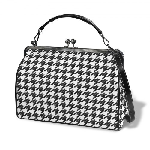 Kisslock Crossbody Shoulder Bag-Large (Model 1752)