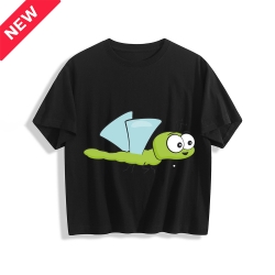 Women's Cropped T-Shirt (Front Side Printing) (Made in USA)
