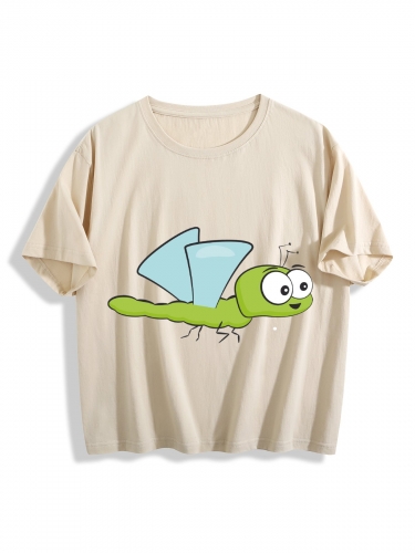 Women's Cropped T-Shirt (Front Side Printing) (Made in USA)