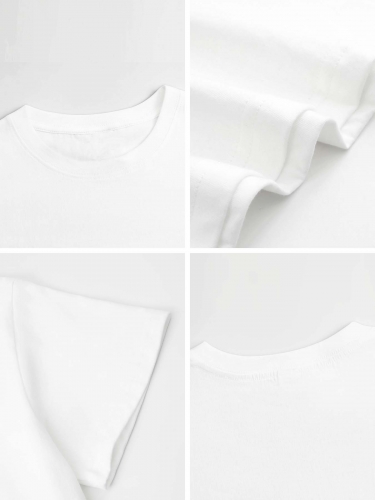 Women's Cropped T-Shirt (Front Side Printing) (Made in USA)