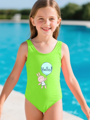 Girls' One-Piece Swimsuit (Made in USA)