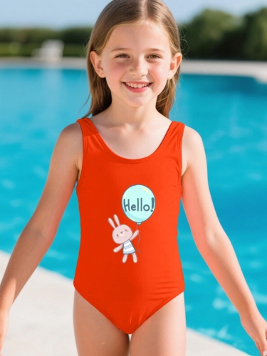 Girls' One-Piece Swimsuit (Made in USA)