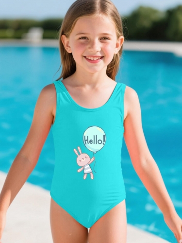 Girls' One-Piece Swimsuit (Made in USA)