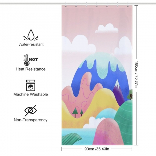 Custom Shower Curtain (90×180cm)