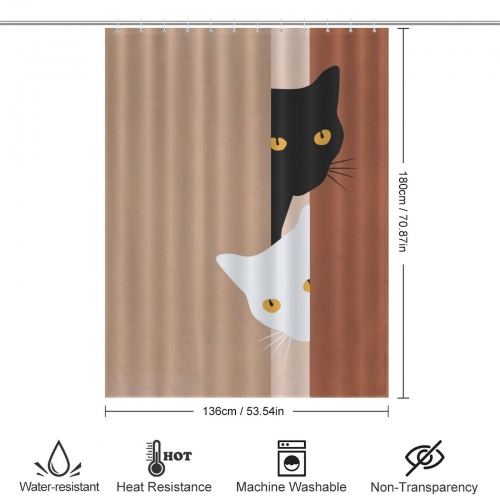 Custom Shower Curtain (136×180cm)