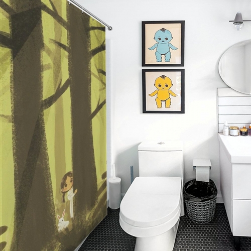 Custom Shower Curtain (143×180cm)