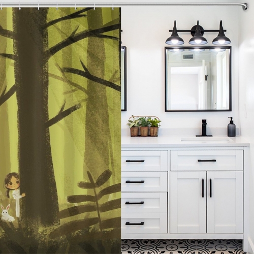 Custom Shower Curtain (143×180cm)