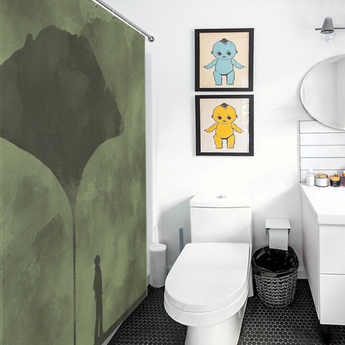 Custom Shower Curtain (163×180cm)