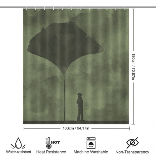 Custom Shower Curtain (163×180cm)