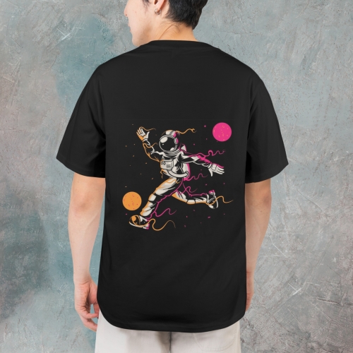 Unisex Cotton T-Shirt (Back Printing)(Made in Japan)