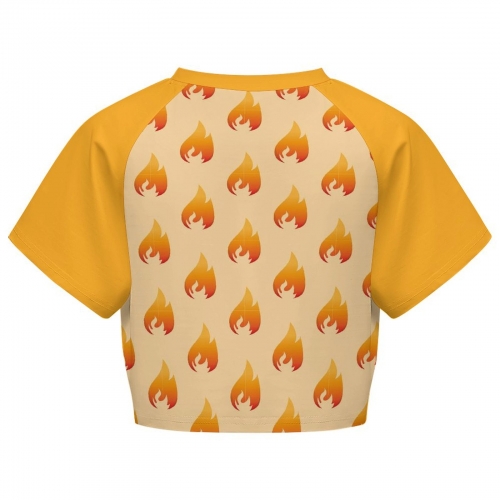 All Over Print Cropped Shirt