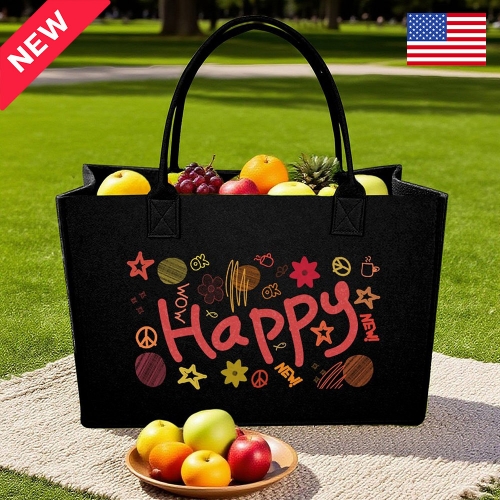 Felt Tote Bag | Ships from USA